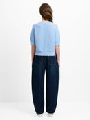 Lily Mozart High Neck Jumper - Pretty Blue