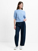 Lily Mozart High Neck Jumper - Pretty Blue