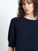 Lily Mozart High Neck Jumper - New Navy