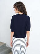 Lily Mozart High Neck Jumper - New Navy