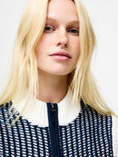 Klara Sleeveless Jumper - Navy Winter White