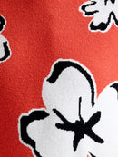 Paisley Floral Jacquard Jumper - Flame Orange