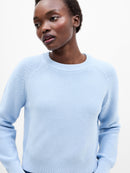 Lily Mozart Round Neck Jumper - Arctic Blue