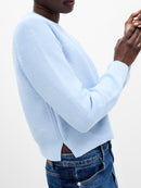 Lily Mozart Round Neck Jumper - Arctic Blue