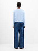 Lily Mozart Round Neck Jumper - Arctic Blue