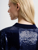 Hannah Sequin Shirt - Navy