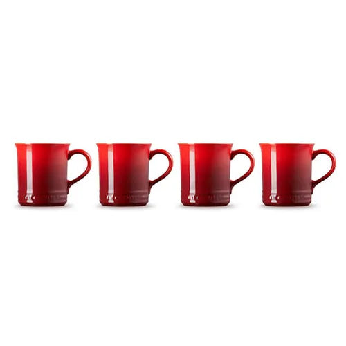 Set of 4 Seattle Mugs 400ML - Cerise