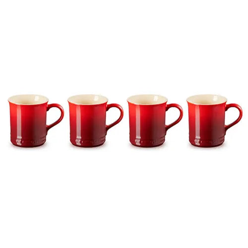 Set of 4 Seattle Mugs 400ML - Cerise