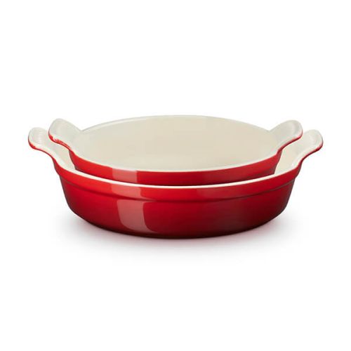 CHEFS SPECIAL PRICE - Set of 2 Deep Round Dishes 20cm - Cerise