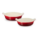 CHEFS SPECIAL PRICE - Set of 2 Deep Round Dishes 20cm - Cerise