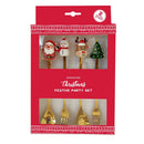 Gold Christmas Teaspoon & Fork Set of 4