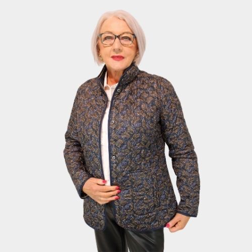 Reversible Jacket - Navy/camel