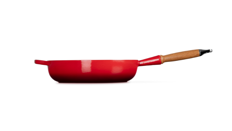 Signature Cast Iron Saute Pan 28cm - Cerise