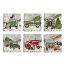 Tractor & Sheep Dog Coaster