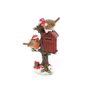 Robin Pair on Holly Tree & Post Box