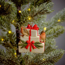 Festive Resin Robins on Present