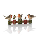 Festive Robin Christmas Word Block