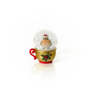 Festive Robin Teacup Snow Globe Ornament