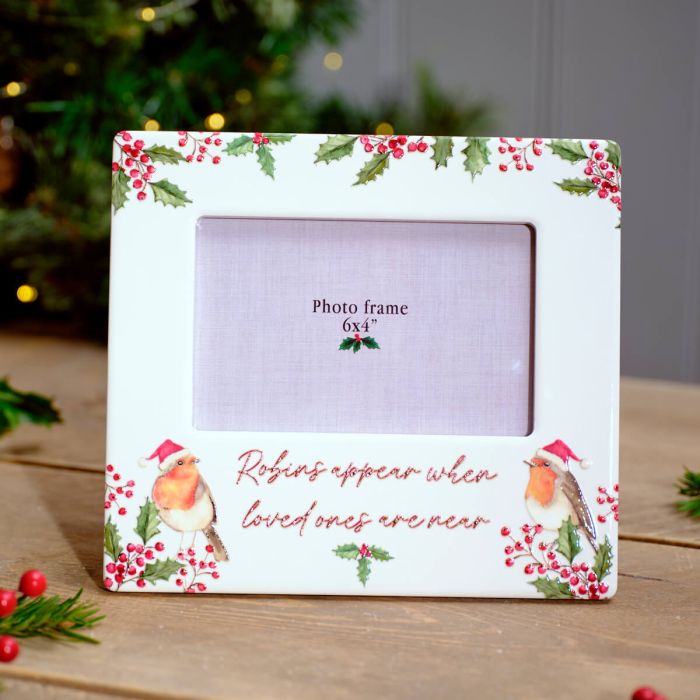 Robin Appear Ceramic Photo Frame - 6x4