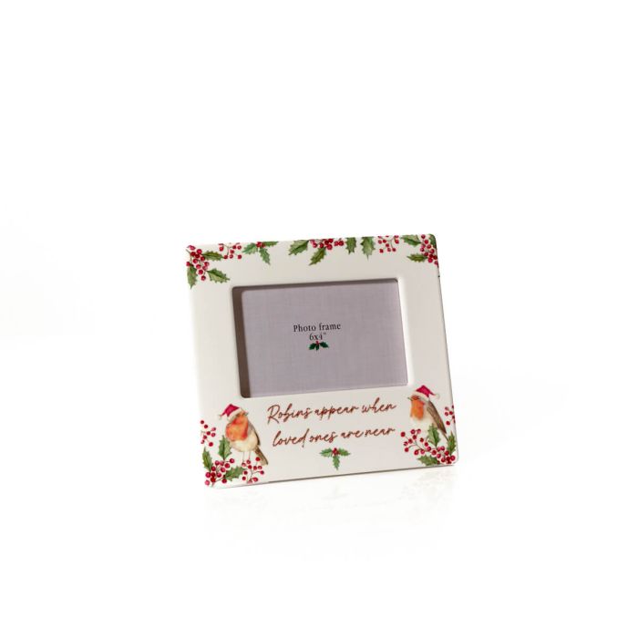 Robin Appear Ceramic Photo Frame - 6x4