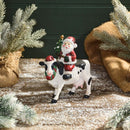 Santa on Cow