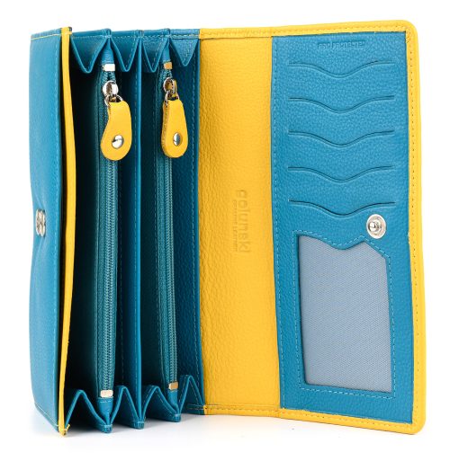 Lightweight Purse - Turquoise/yellow