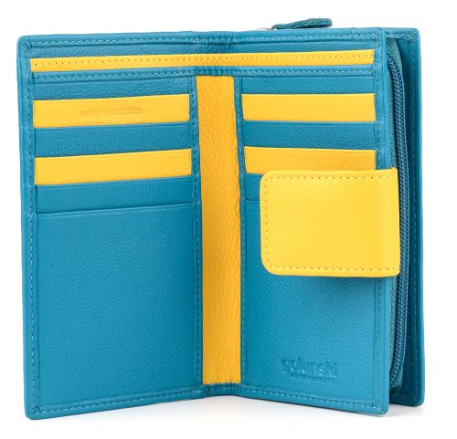 Purse - Turquoise/yellow
