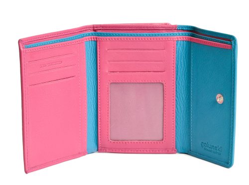 Purse - Fuchsia/turquoise