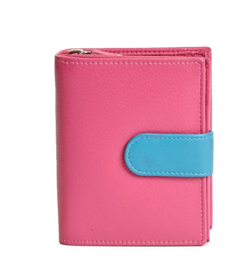 Purse - Fuchsia/turquoise