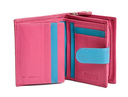 Purse - Fuchsia/turquoise