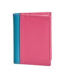 Credit Card Holder - Fuchsia/turquoise