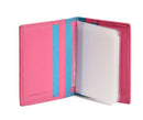 Credit Card Holder - Fuchsia/turquoise