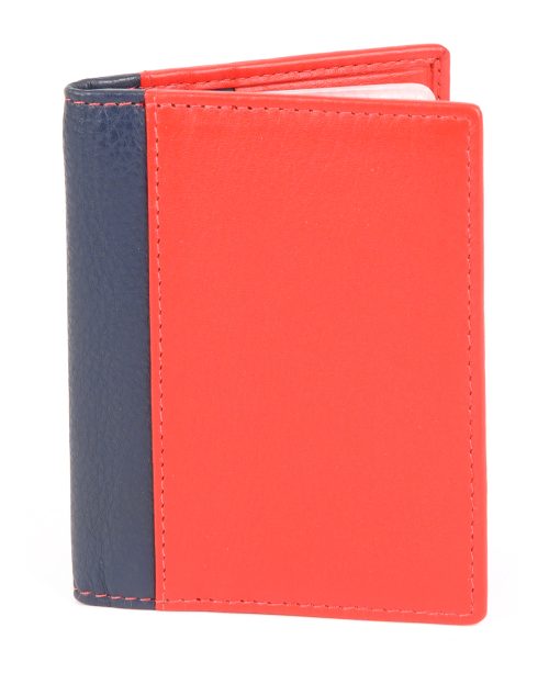 Credit Card Holder - Red/navy