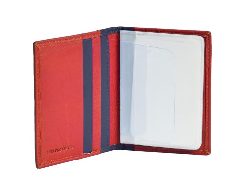 Credit Card Holder - Red/navy