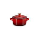 Stoneware Holly Petite Round Casserole - Cerise