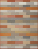 Textured Blocks Throw Terracotta 140 x 180cm