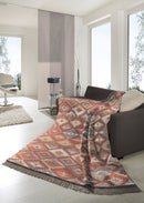 Aztec Terracotta Throw 140 x 180cm