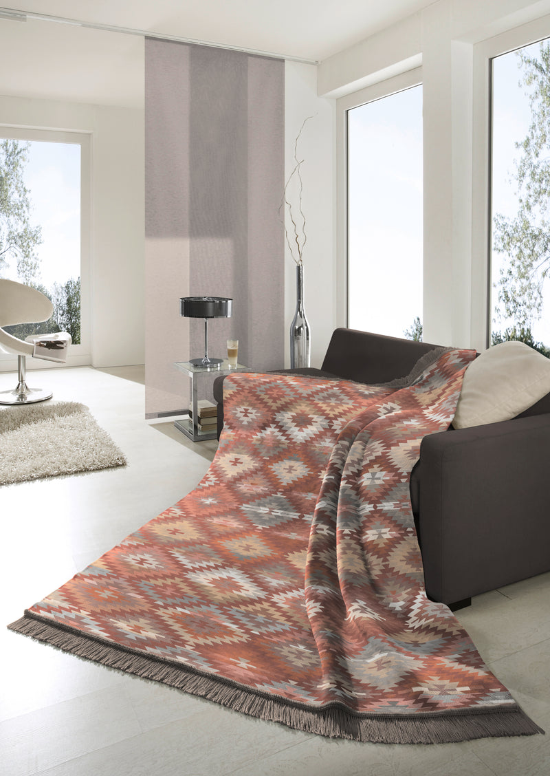 Aztec Terracotta Throw 140 x 180cm