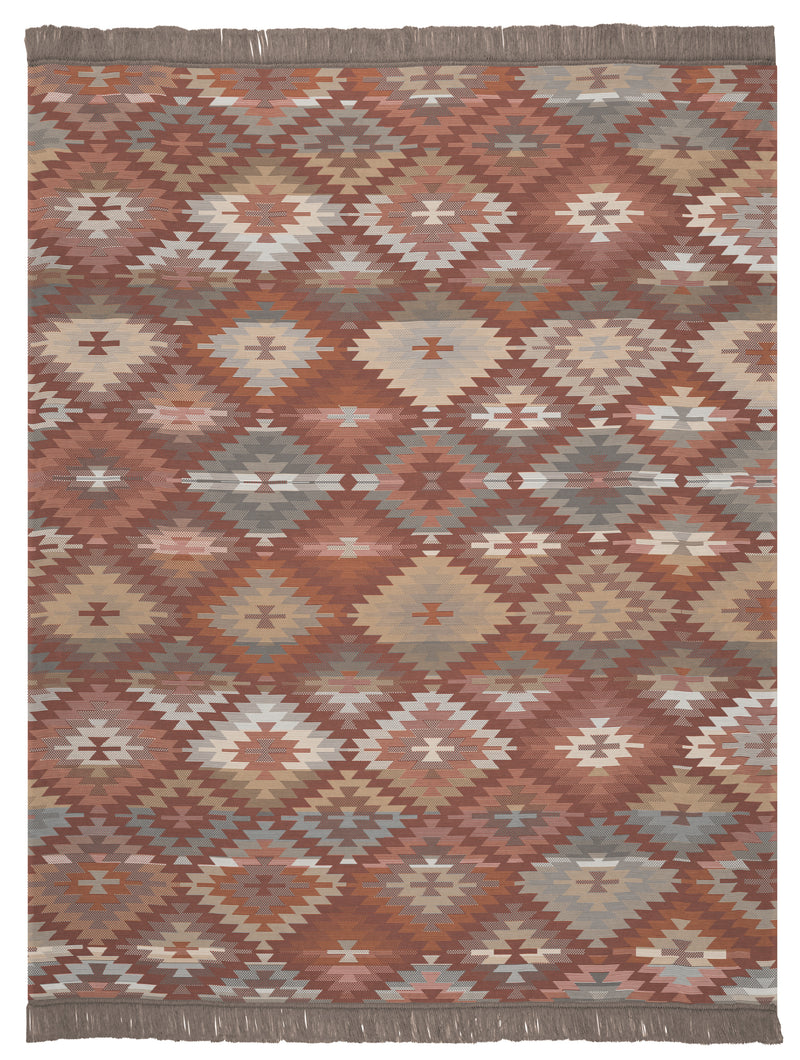 Aztec Terracotta Throw 140 x 180cm