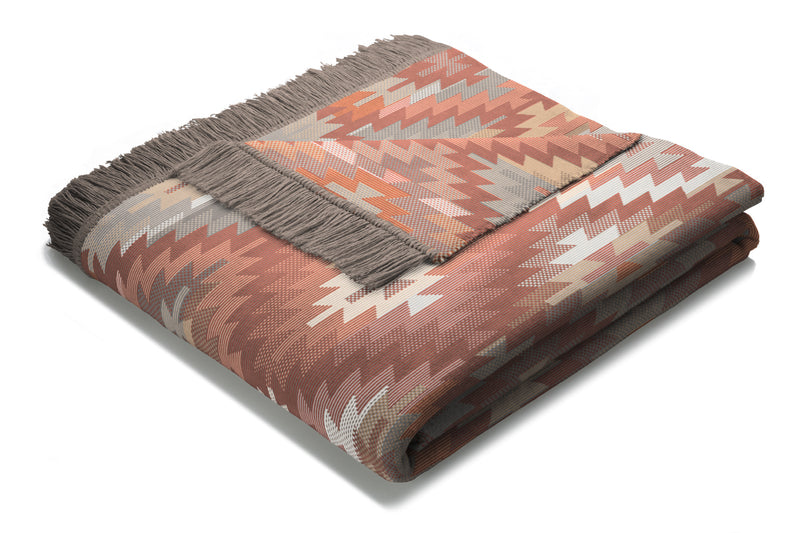 Aztec Terracotta Throw 140 x 180cm