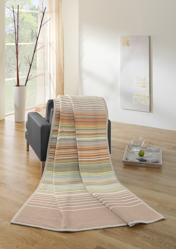 Thermosoft Throw - Stripe Sandy 150 x 200