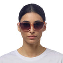 Silvia Cat Eye Sunglasses - Transparent Pink