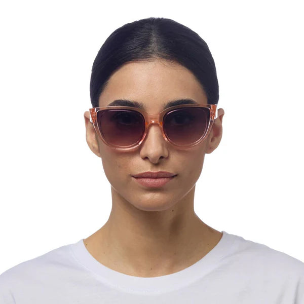 Silvia Cat Eye Sunglasses - Transparent Pink