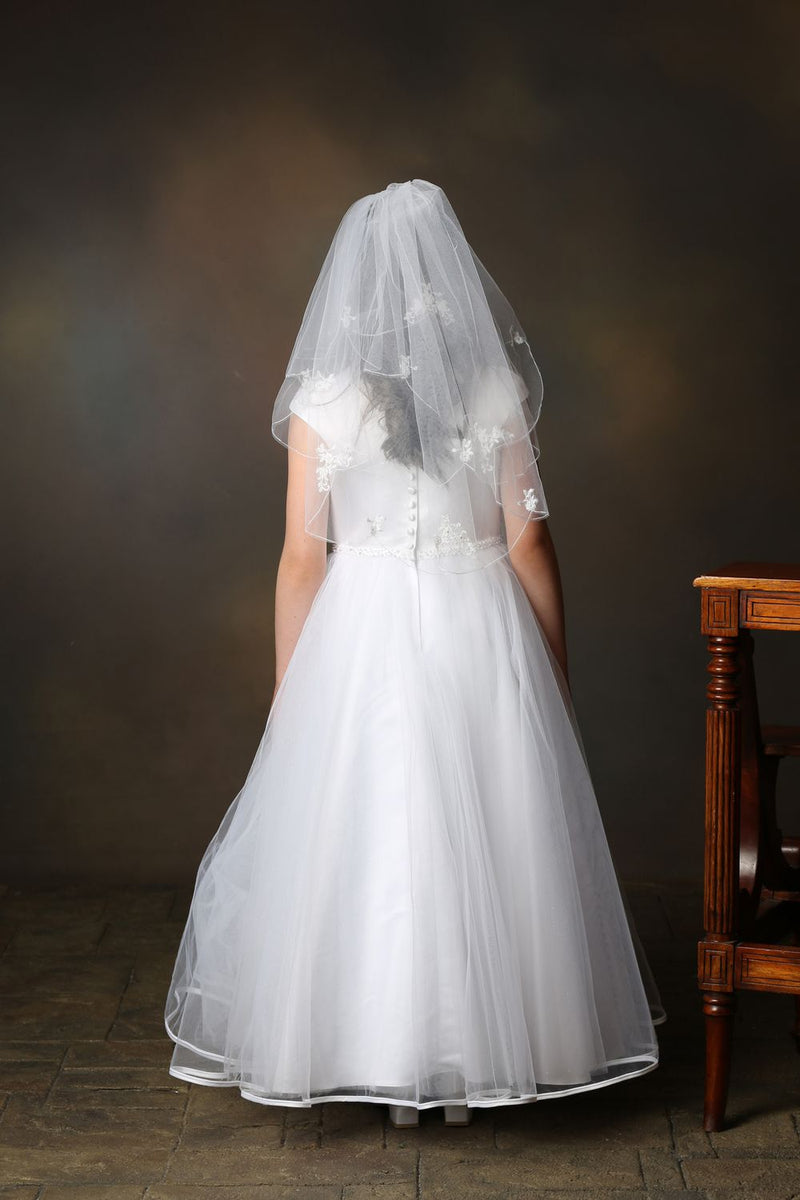 Jenna Communion Dress - White