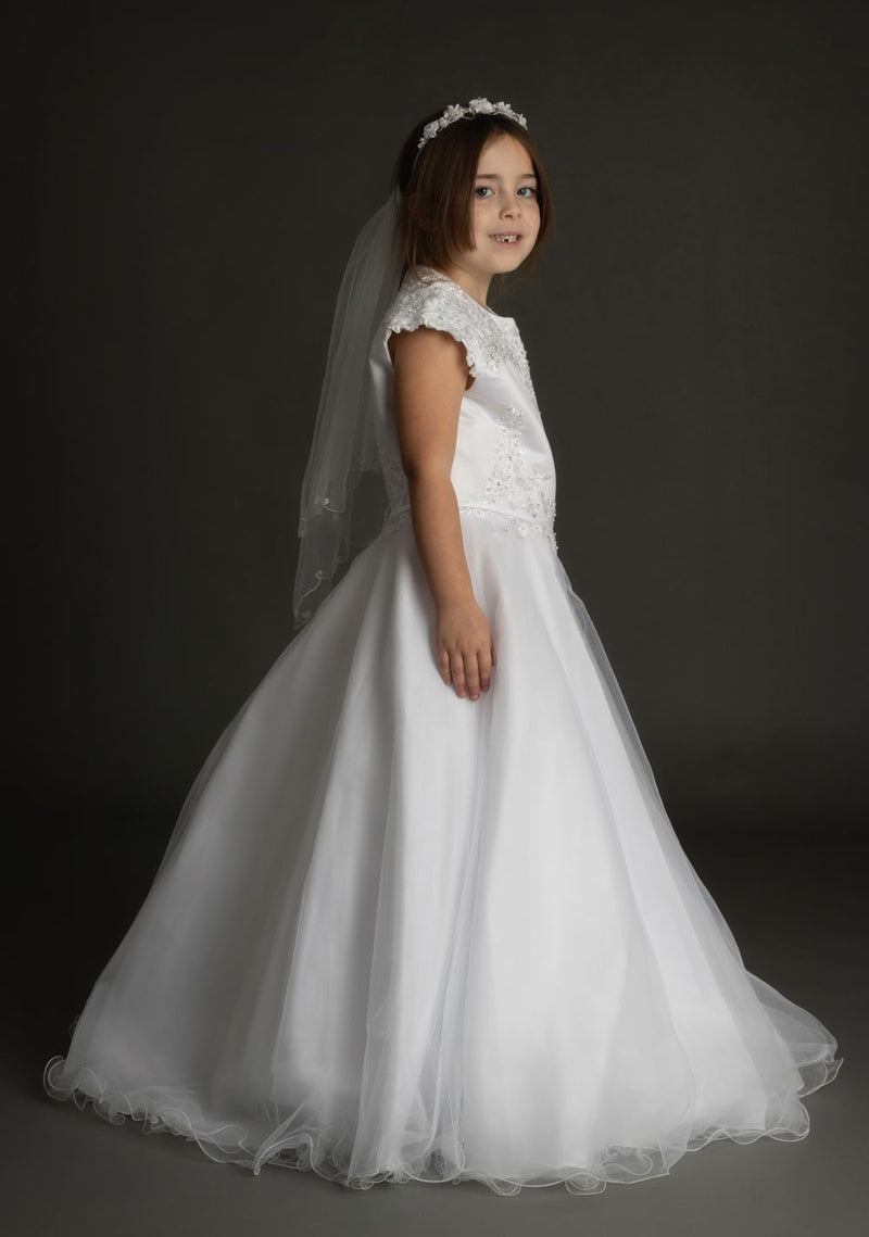 Ione Communion Dress - White
