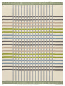 Cotton Rich Border Check Blanket - Green - 140x180