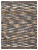 Cotton Rich Throw - Zig Zag Natural 140 x 180