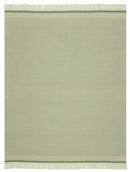 Cotton Rich Border Twill Blanket - Green - 140x180