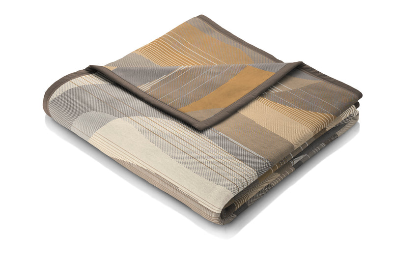 Cotton Rich Waves Blanket - Natural - 140x180