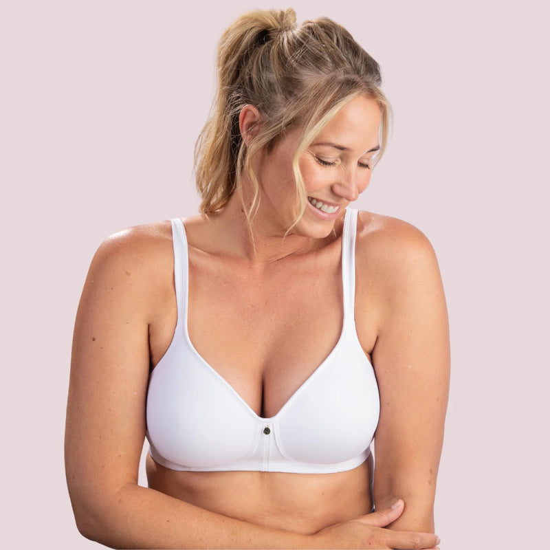 Non Wired Moulded Cup Bra - White